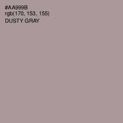 #AA999B - Dusty Gray Color Image